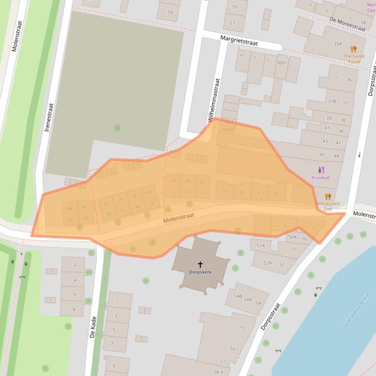 Kaart van postcodegebied 3433CN.