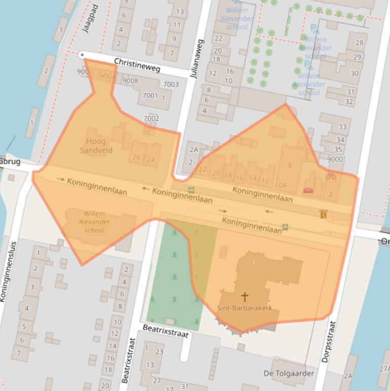 Kaart van postcodegebied 3433CT.