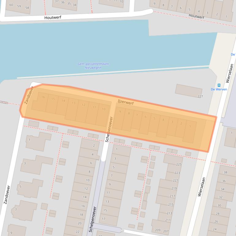 Kaart van postcodegebied 3433DH.