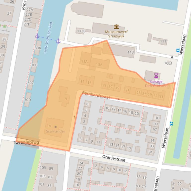 Kaart van postcodegebied 3433EL.