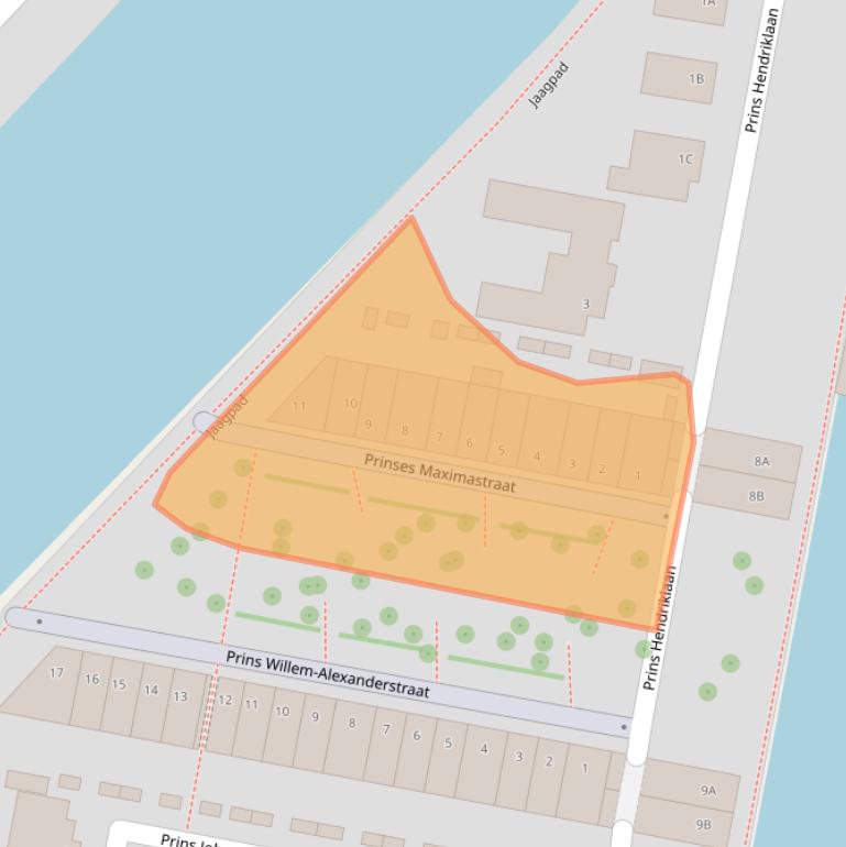 Kaart van postcodegebied 3433ET.