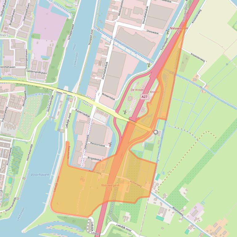 Kaart van postcodegebied 3433NK.