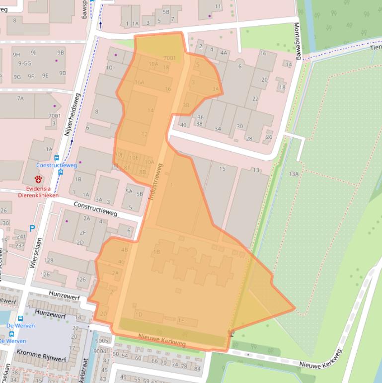 Kaart van postcodegebied 3433NL.