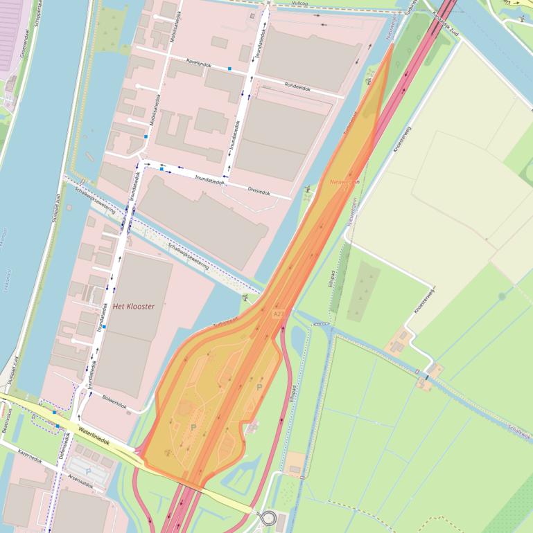 Kaart van postcodegebied 3433NW.