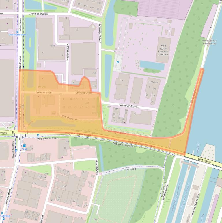 Kaart van postcodegebied 3433PB.