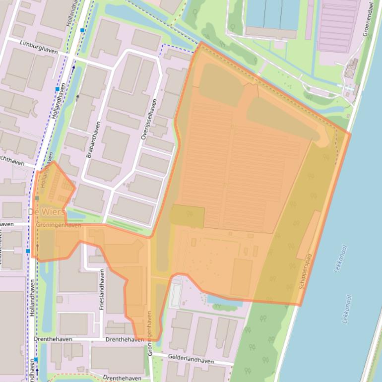 Kaart van postcodegebied 3433PE.