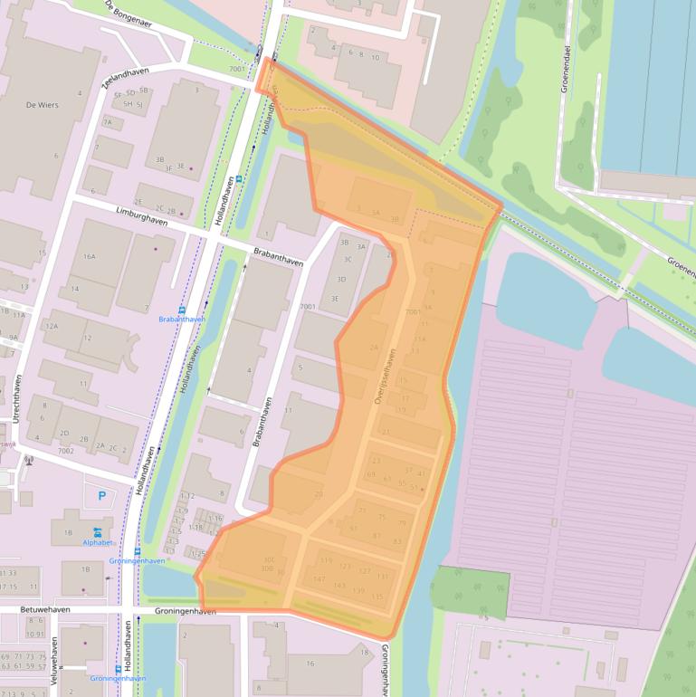 Kaart van postcodegebied 3433PH.