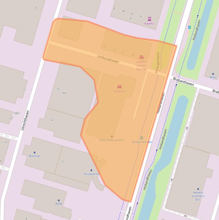 Kaart van postcodegebied 3433PK.