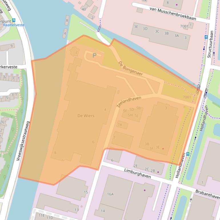 Kaart van postcodegebied 3433PL.