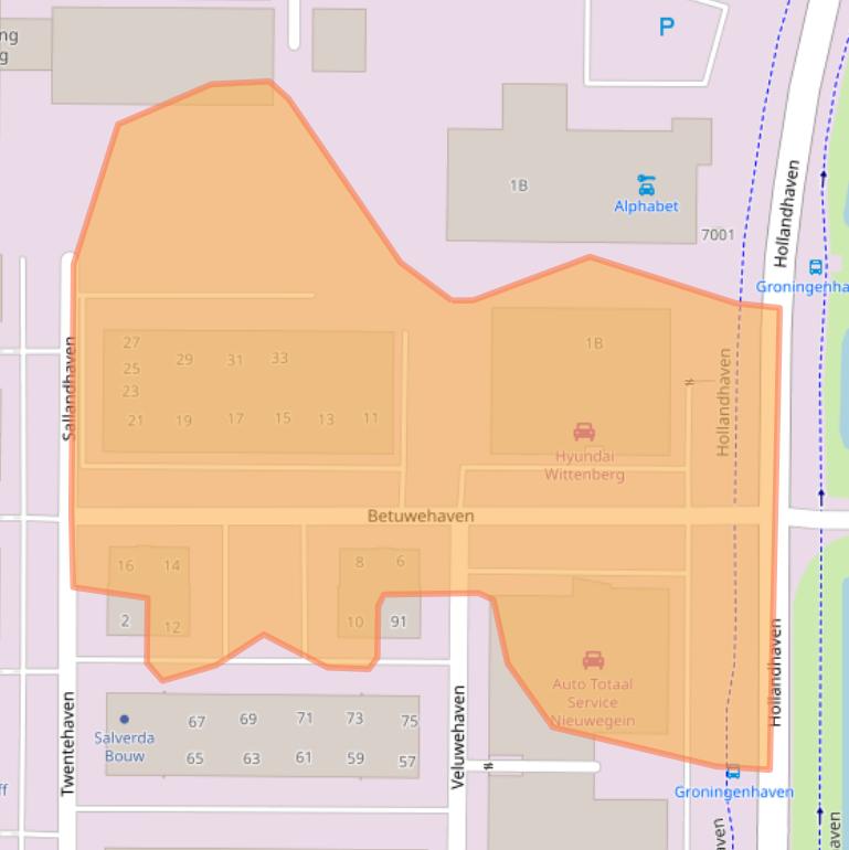 Kaart van postcodegebied 3433PV.