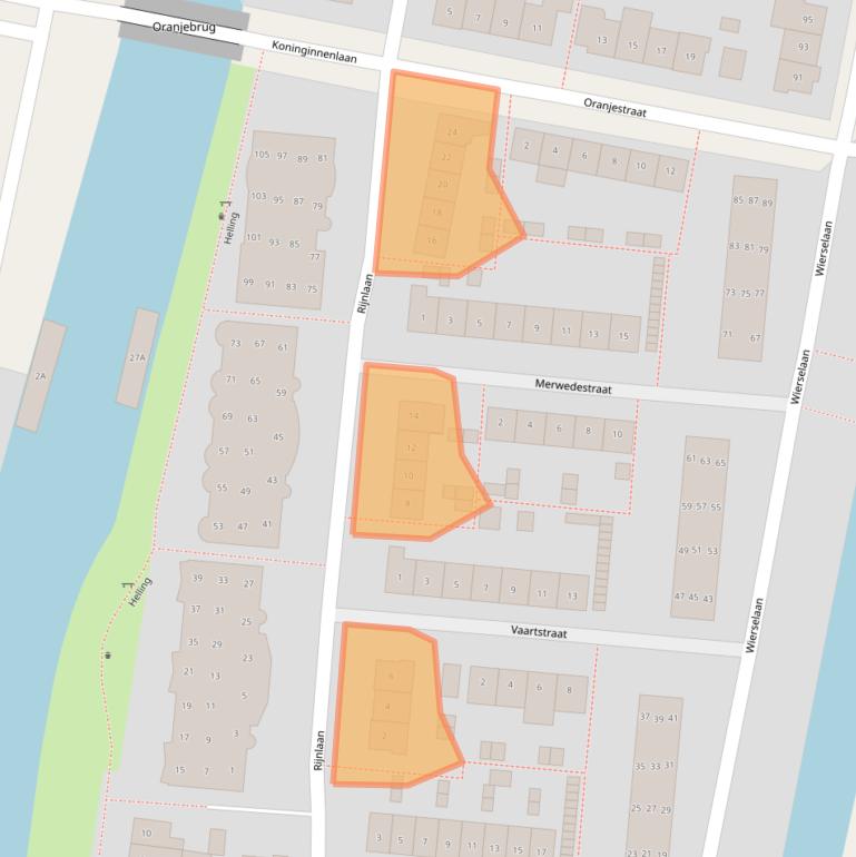 Kaart van postcodegebied 3433ZL.