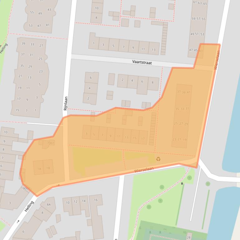 Kaart van postcodegebied 3433ZP.