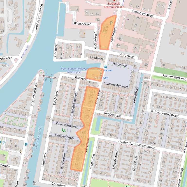 Kaart van postcodegebied 3433ZT.