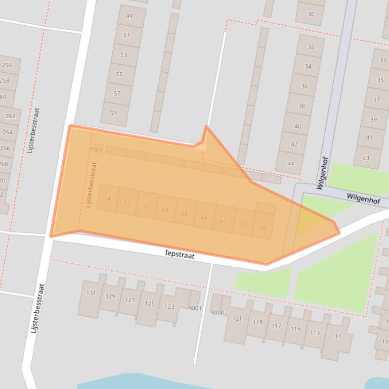 Kaart van postcodegebied 3434AV.