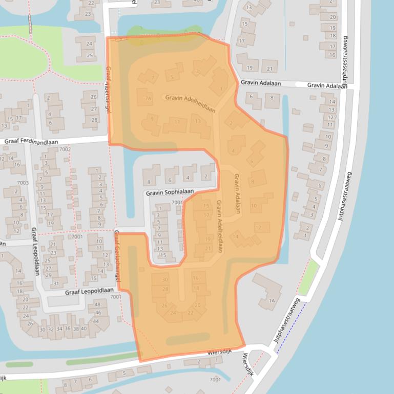 Kaart van postcodegebied 3434DA.