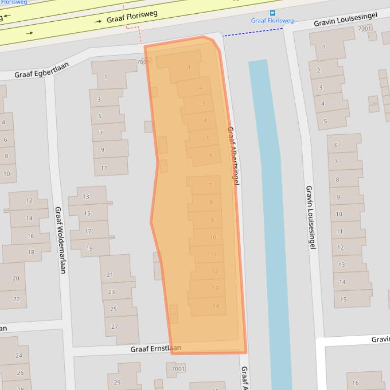 Kaart van postcodegebied 3434DJ.