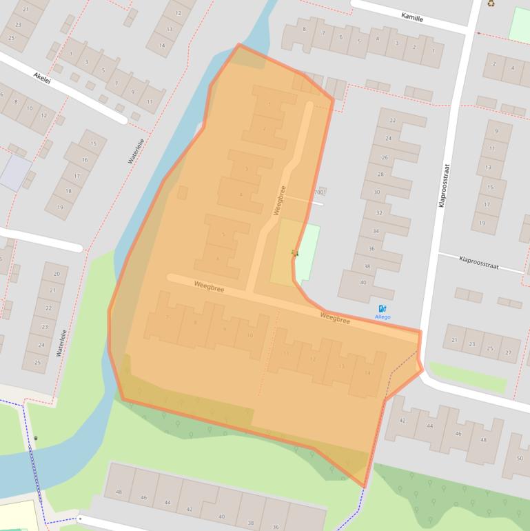 Kaart van postcodegebied 3434ER.