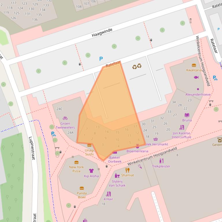 Kaart van postcodegebied 3434ET.