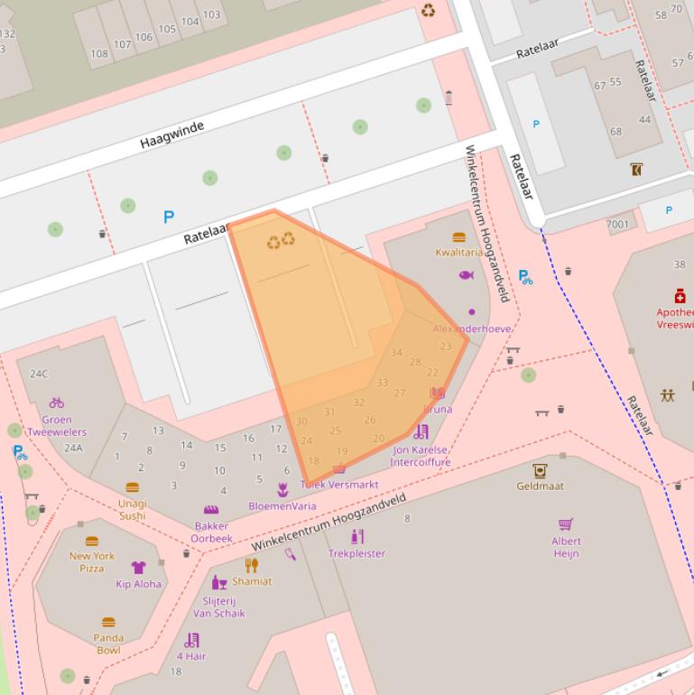 Kaart van postcodegebied 3434EV.