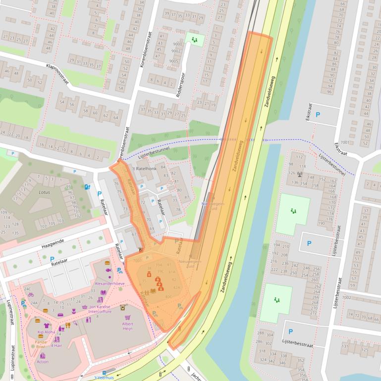 Kaart van postcodegebied 3434EW.