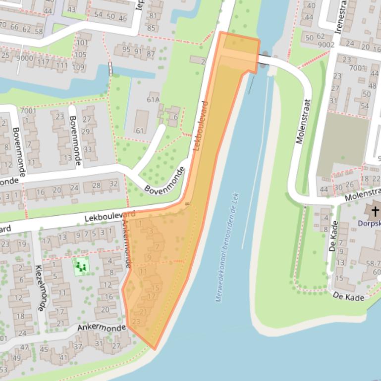 Kaart van postcodegebied 3434GA.