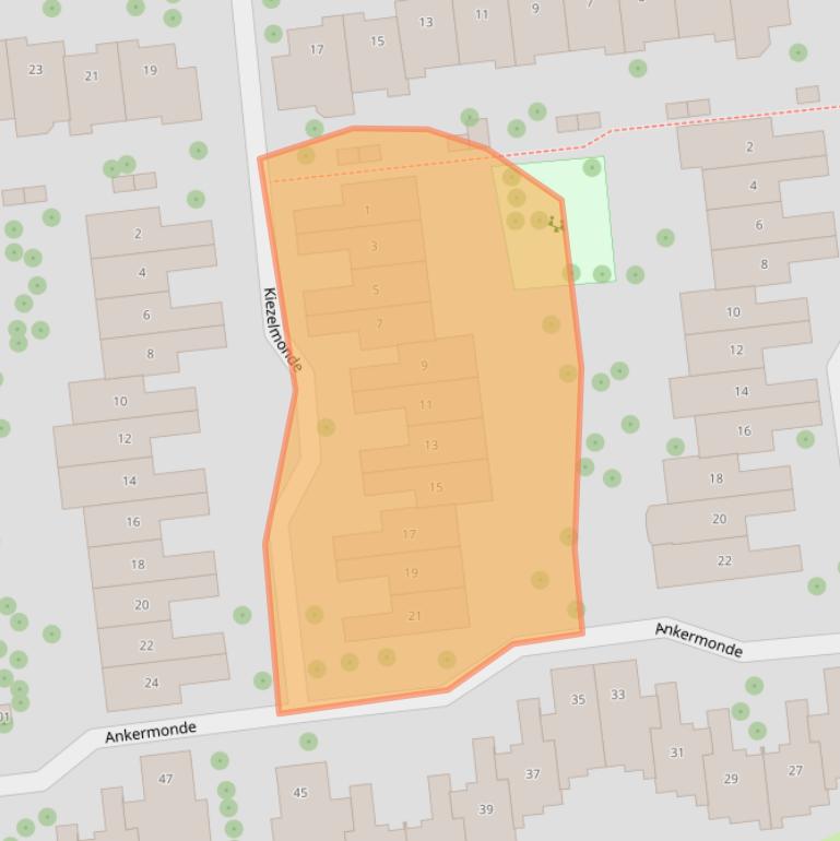Kaart van postcodegebied 3434GD.