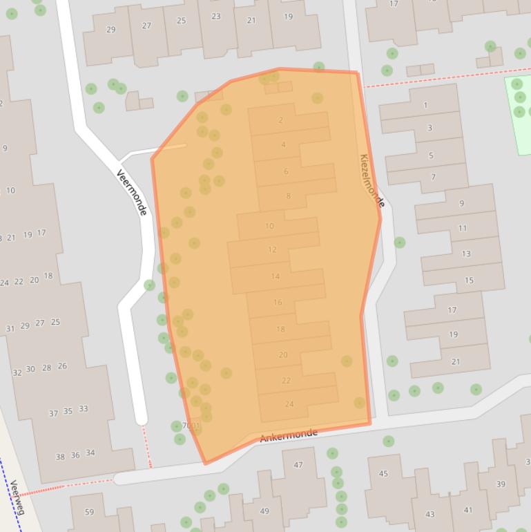 Kaart van postcodegebied 3434GE.