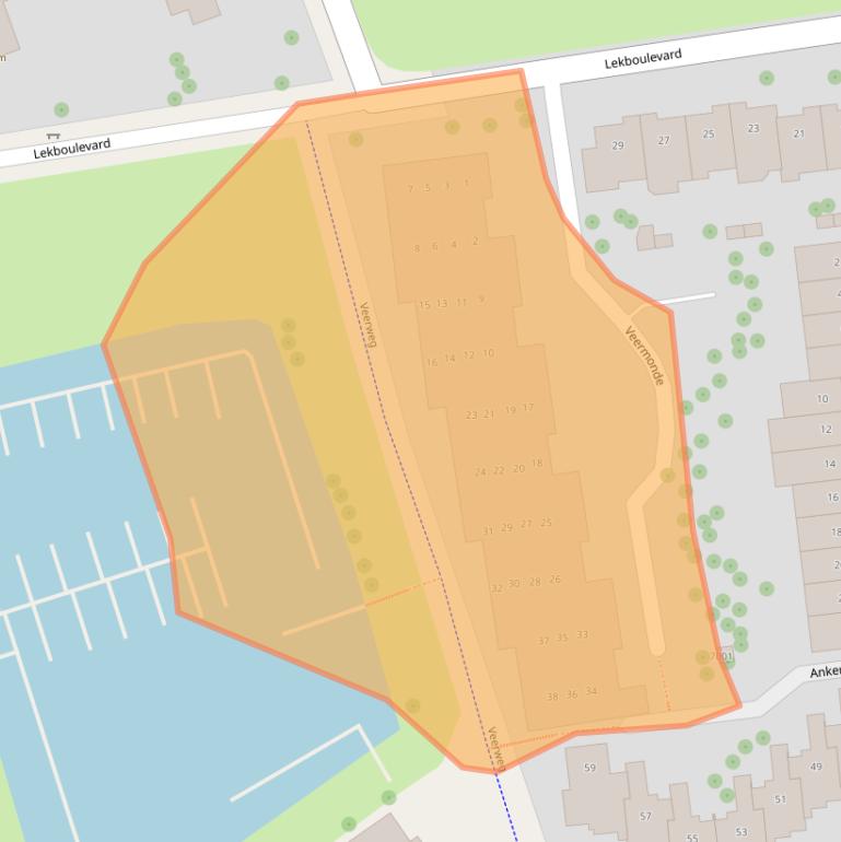 Kaart van postcodegebied 3434GH.