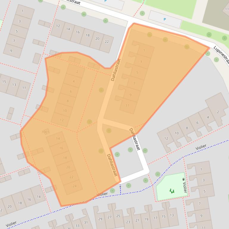 Kaart van postcodegebied 3434HB.