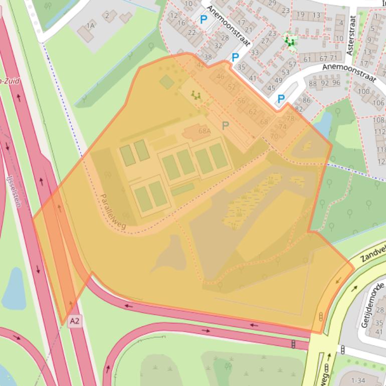 Kaart van postcodegebied 3434JD.