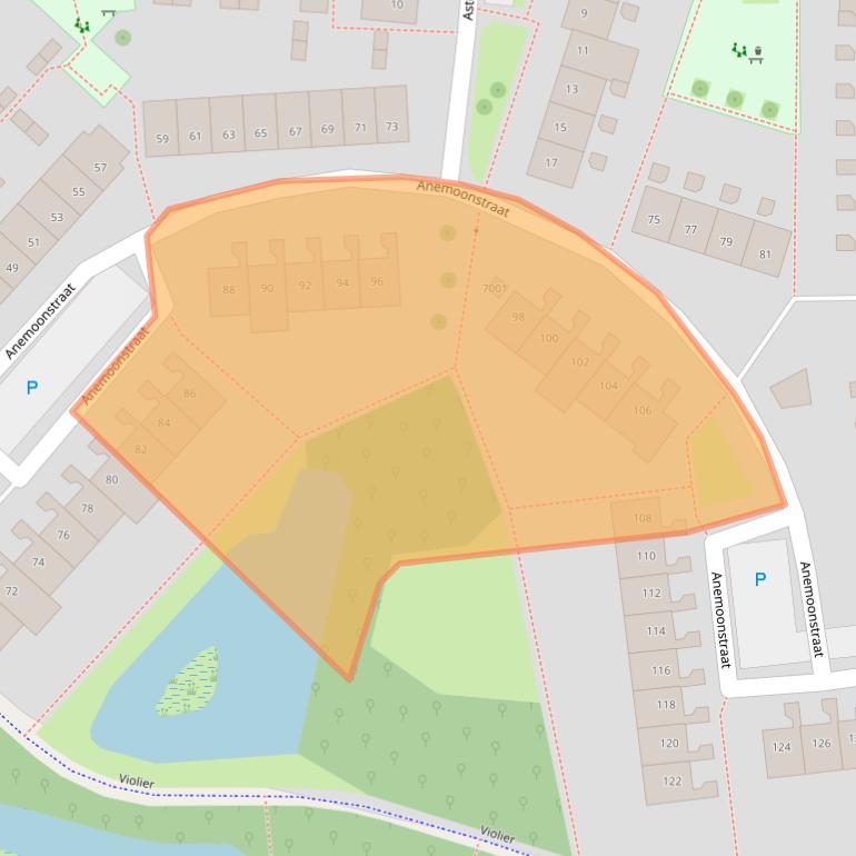 Kaart van postcodegebied 3434JE.