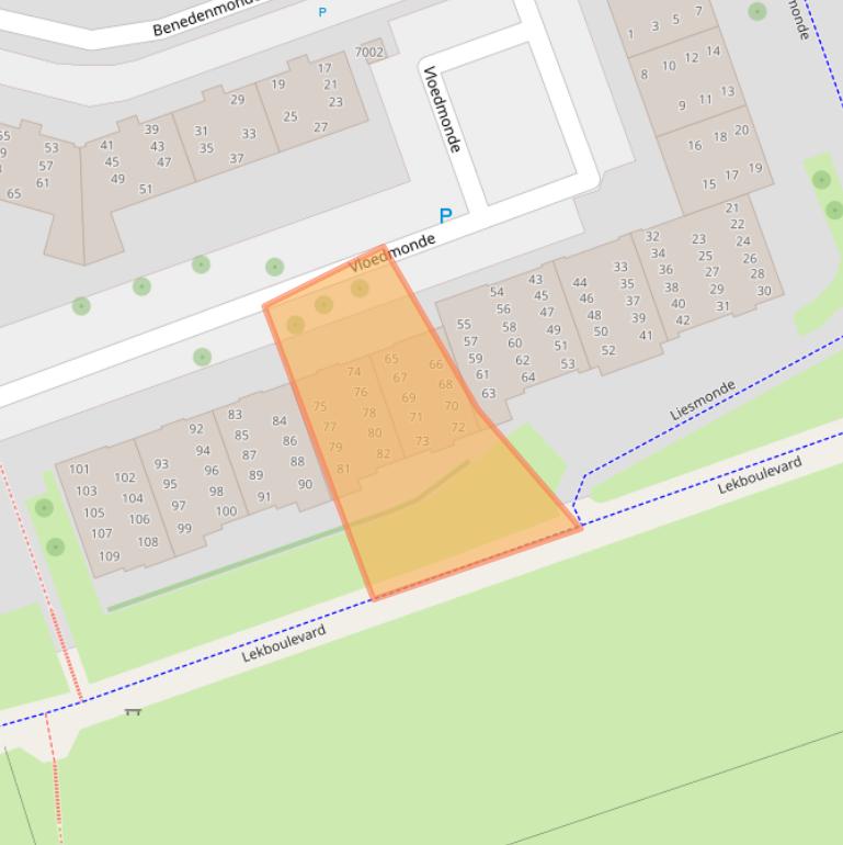 Kaart van postcodegebied 3434KP.