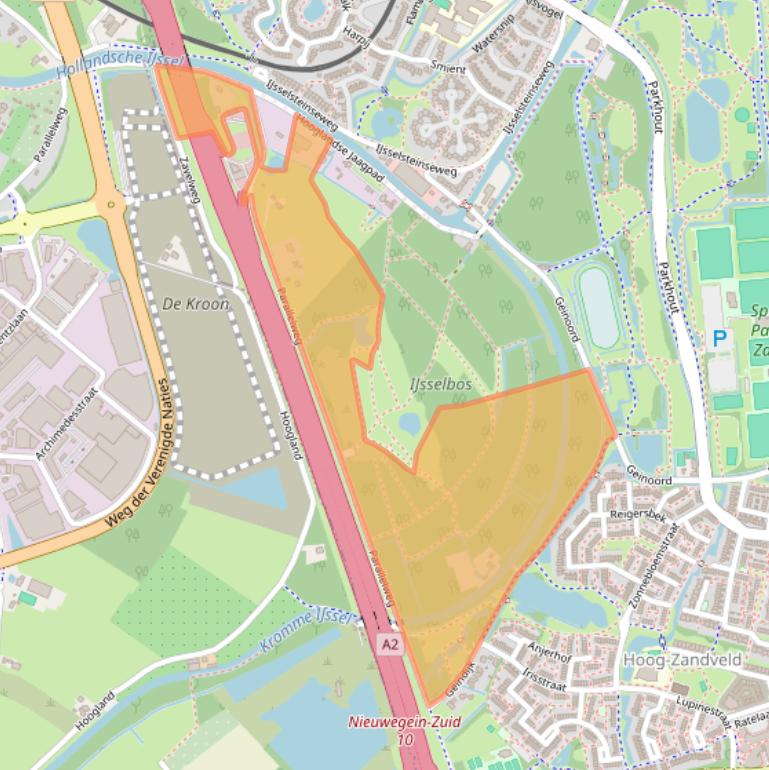 Kaart van postcodegebied 3434NT.