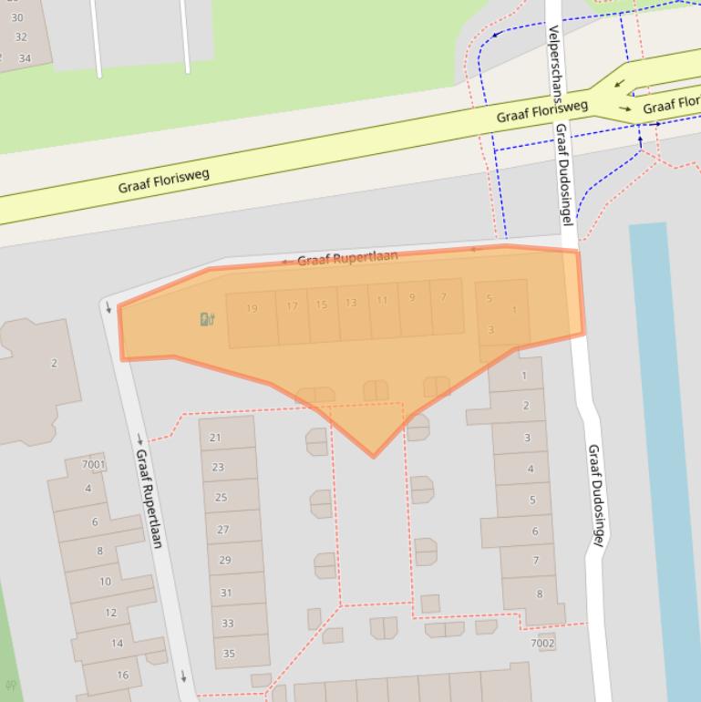 Kaart van postcodegebied 3434RE.