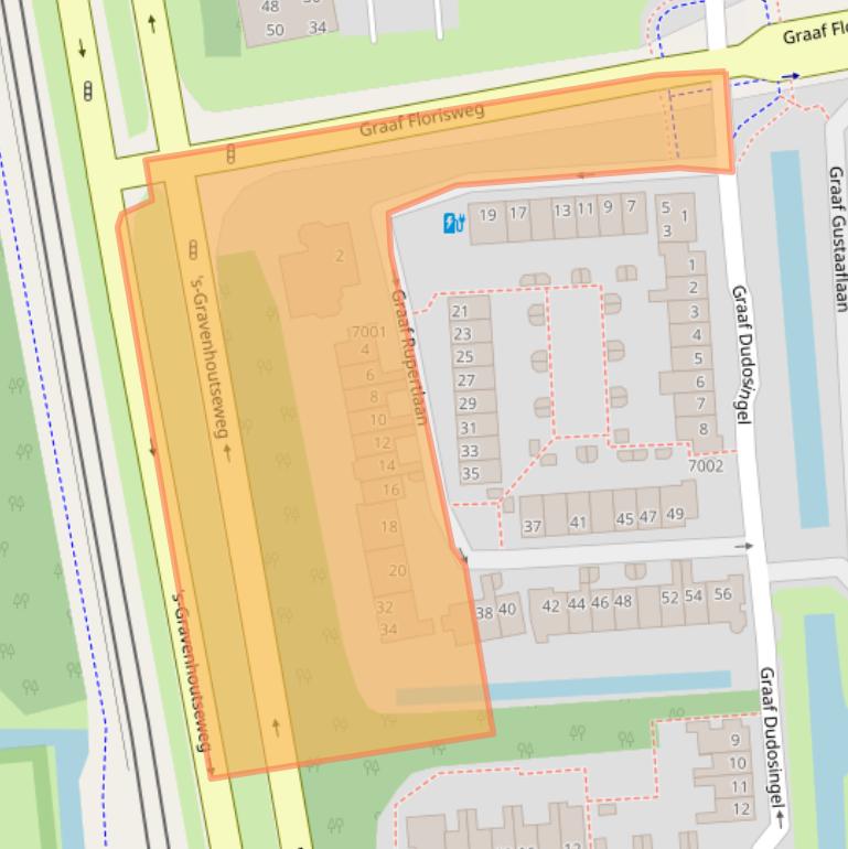 Kaart van postcodegebied 3434RJ.