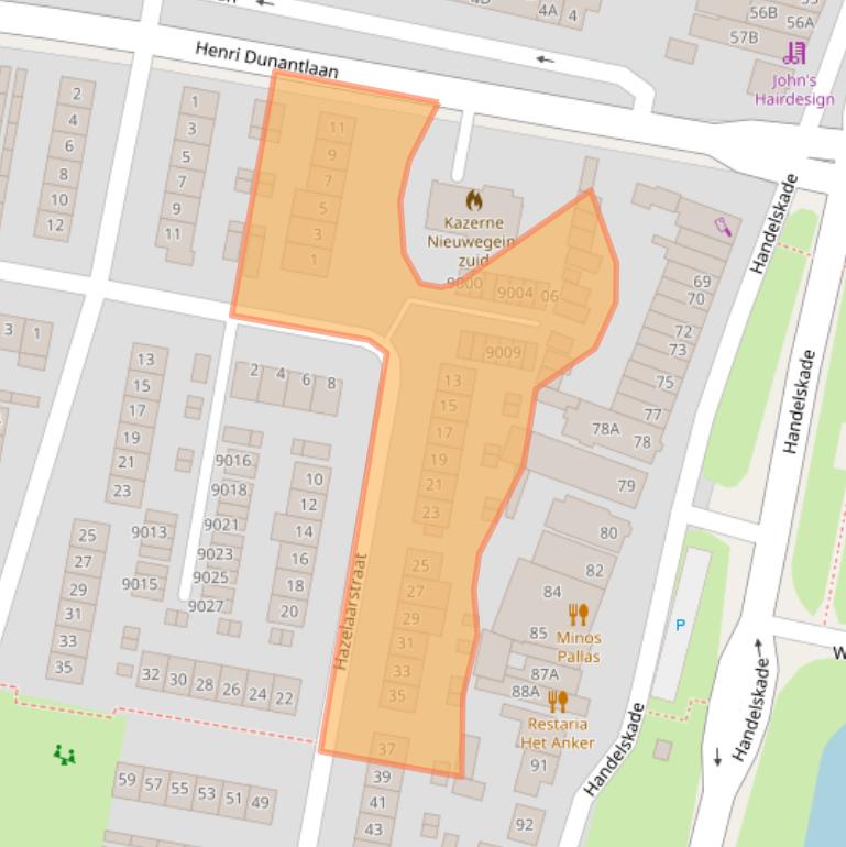 Kaart van postcodegebied 3434TA.