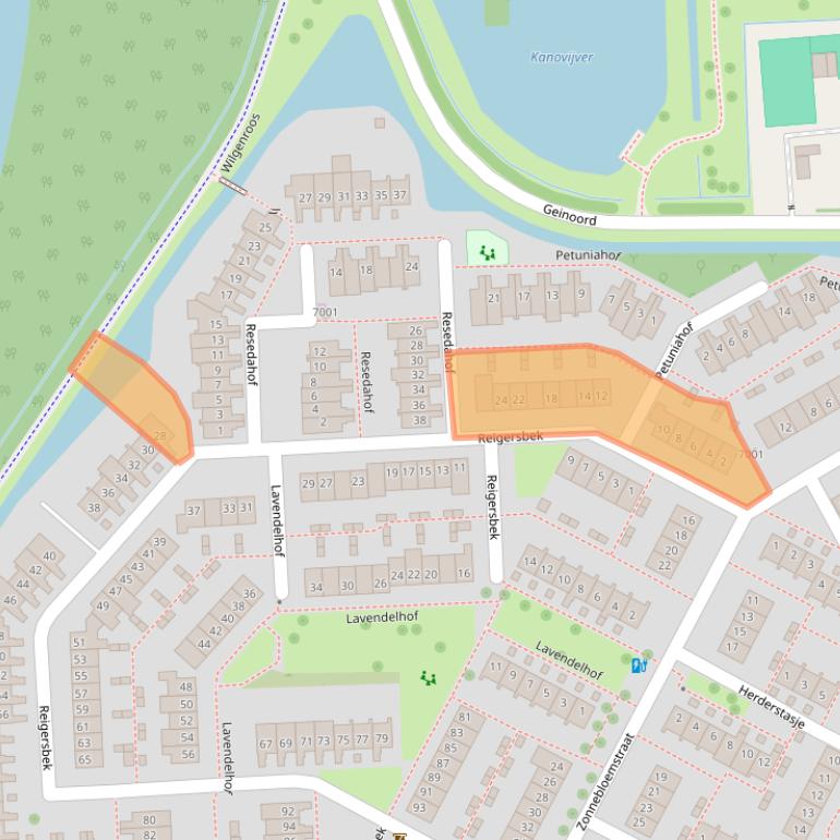 Kaart van postcodegebied 3434XJ.