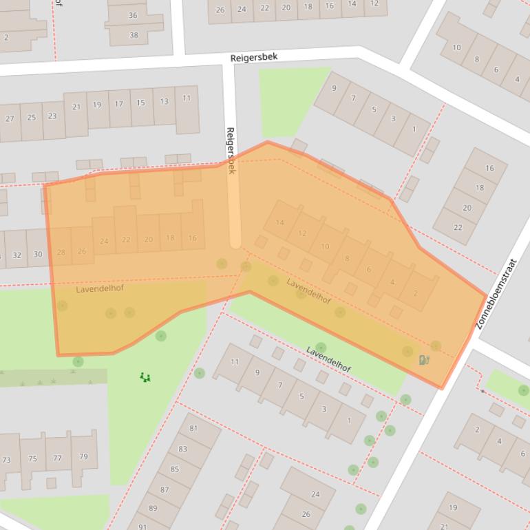 Kaart van postcodegebied 3434XS.
