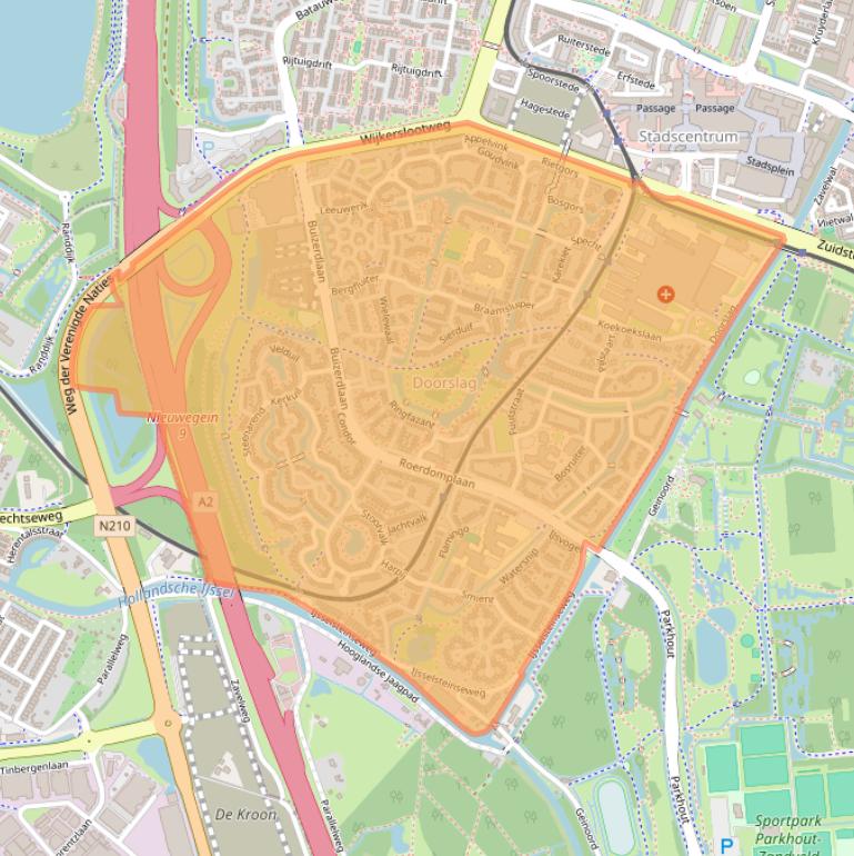 Kaart van postcodegebied 3435.