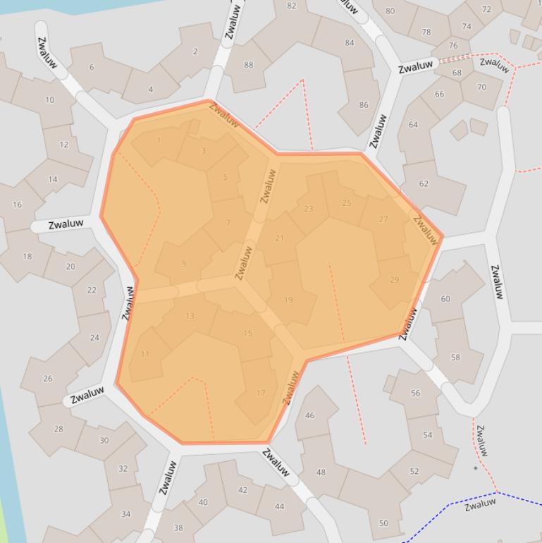 Kaart van postcodegebied 3435AA.