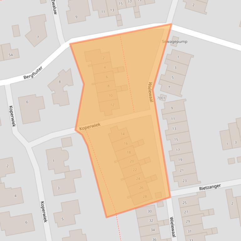 Kaart van postcodegebied 3435AP.