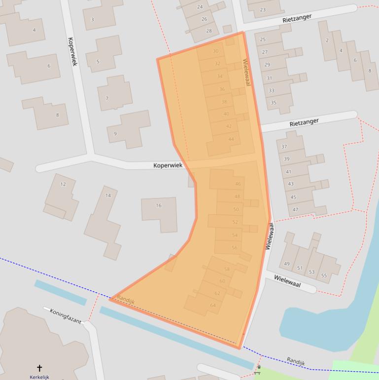 Kaart van postcodegebied 3435AR.