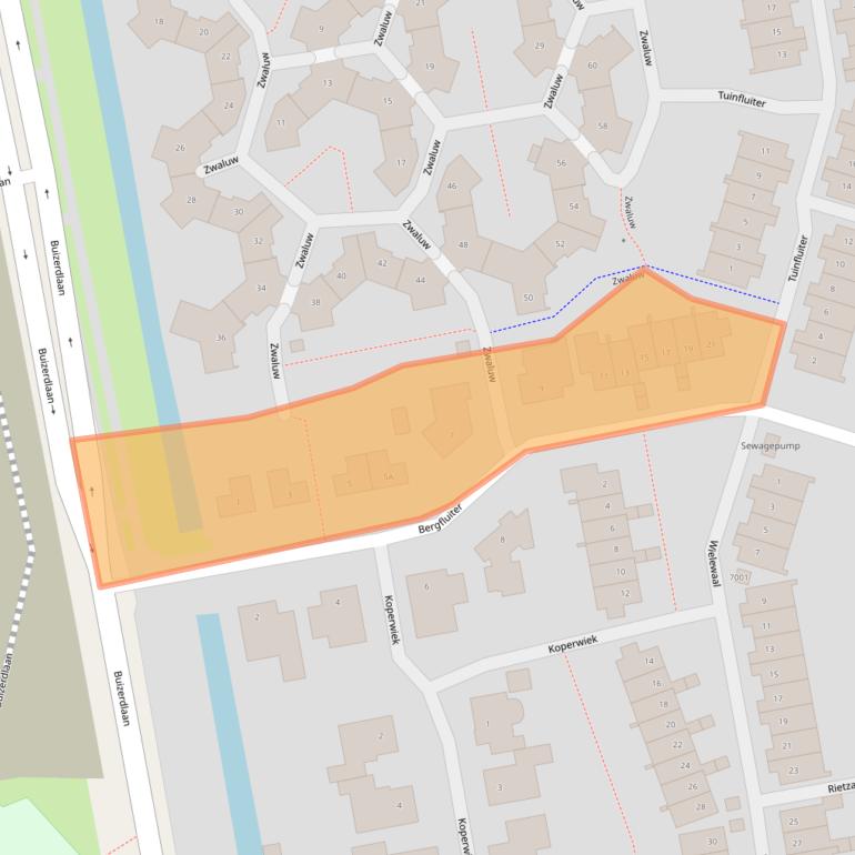 Kaart van postcodegebied 3435AT.