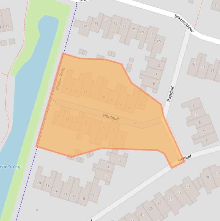 Kaart van postcodegebied 3435BG.