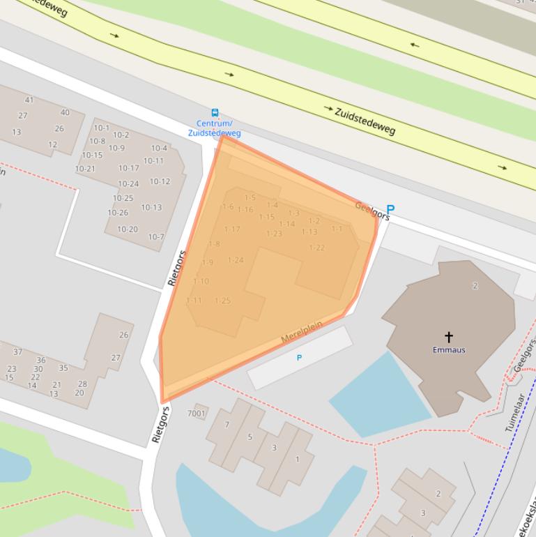 Kaart van postcodegebied 3435CA.