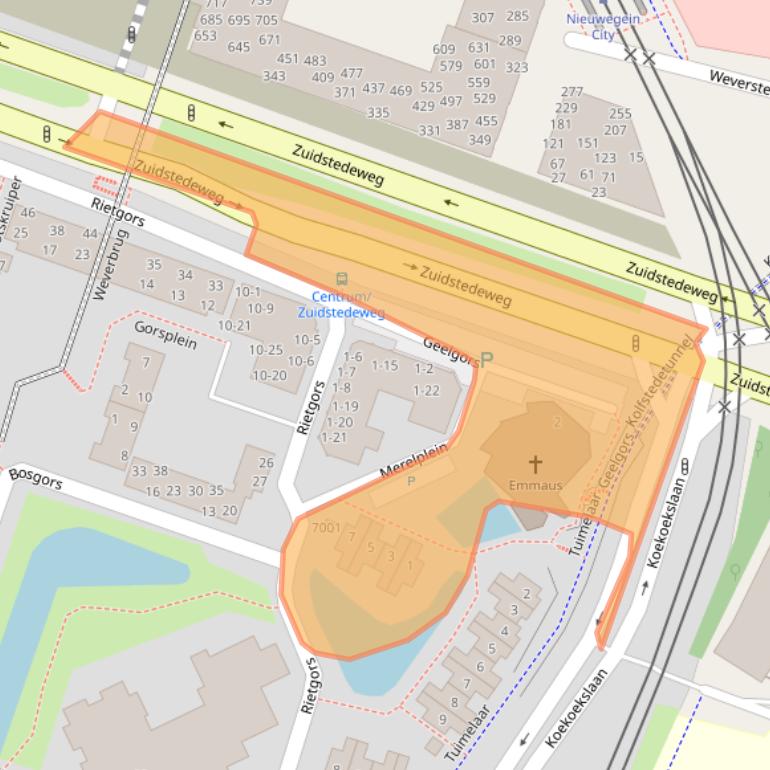 Kaart van postcodegebied 3435CC.