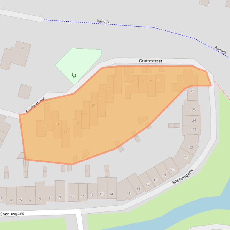 Kaart van postcodegebied 3435DJ.