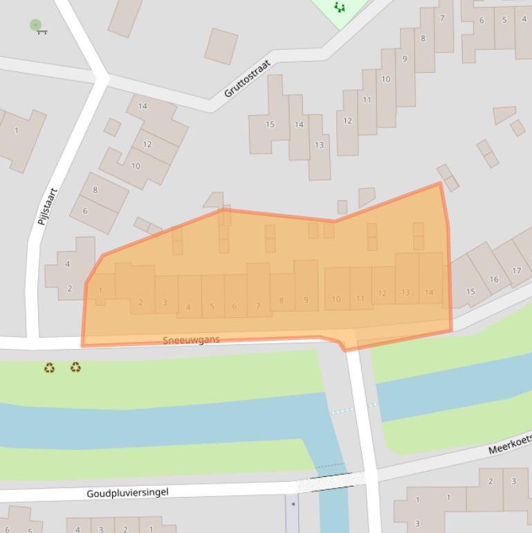 Kaart van postcodegebied 3435DK.