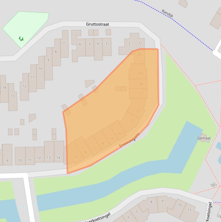 Kaart van postcodegebied 3435DL.