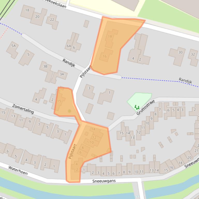 Kaart van postcodegebied 3435DP.